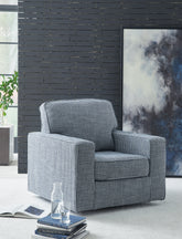 Sectionals for Less - Ashley Furniture - Olwenburg Swivel Accent Chair - Swivel Accent Chair / Denim - A3000652