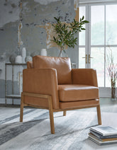 Sectionals for Less - Ashley Furniture - Numund Accent Chair - Accent Chair / Caramel - A3000670