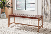 Sectionals for Less - Ashley Furniture - Lemmund Accent Bench - Accent Bench / Natural/Brown / 48"W x 16"D x 18"H - A3000682