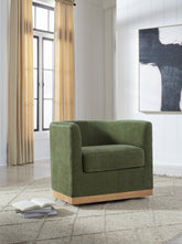 Sectionals for Less - Ashley Furniture - Jersonlow Swivel Accent Chair - Swivel Accent Chair / Forest Green - A3000696
