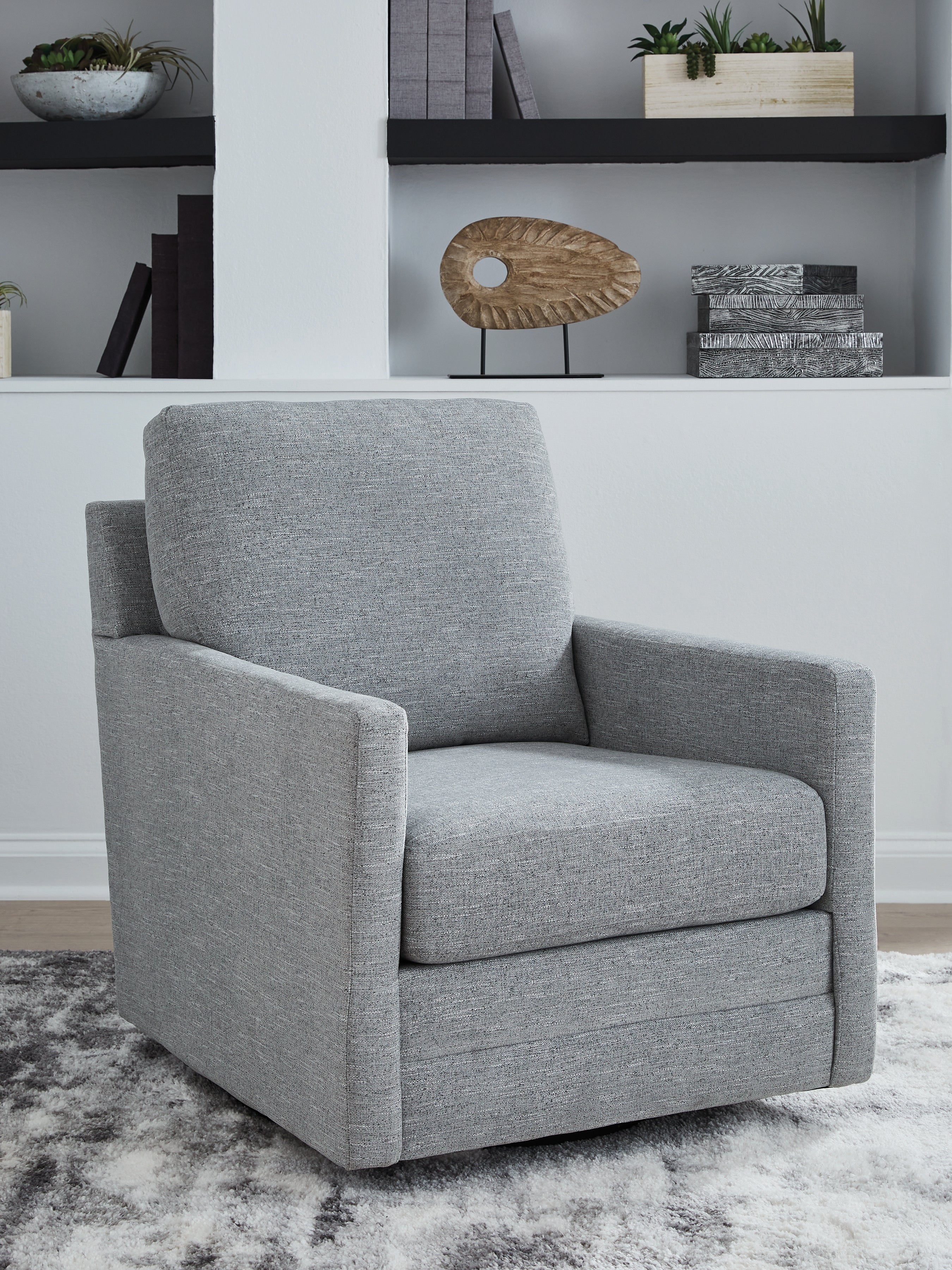 Sectionals for Less - Ashley Furniture - Freybourne Next-Gen Nuvella Swivel Accent Chair - Swivel Accent Chair / Twill - A3000736