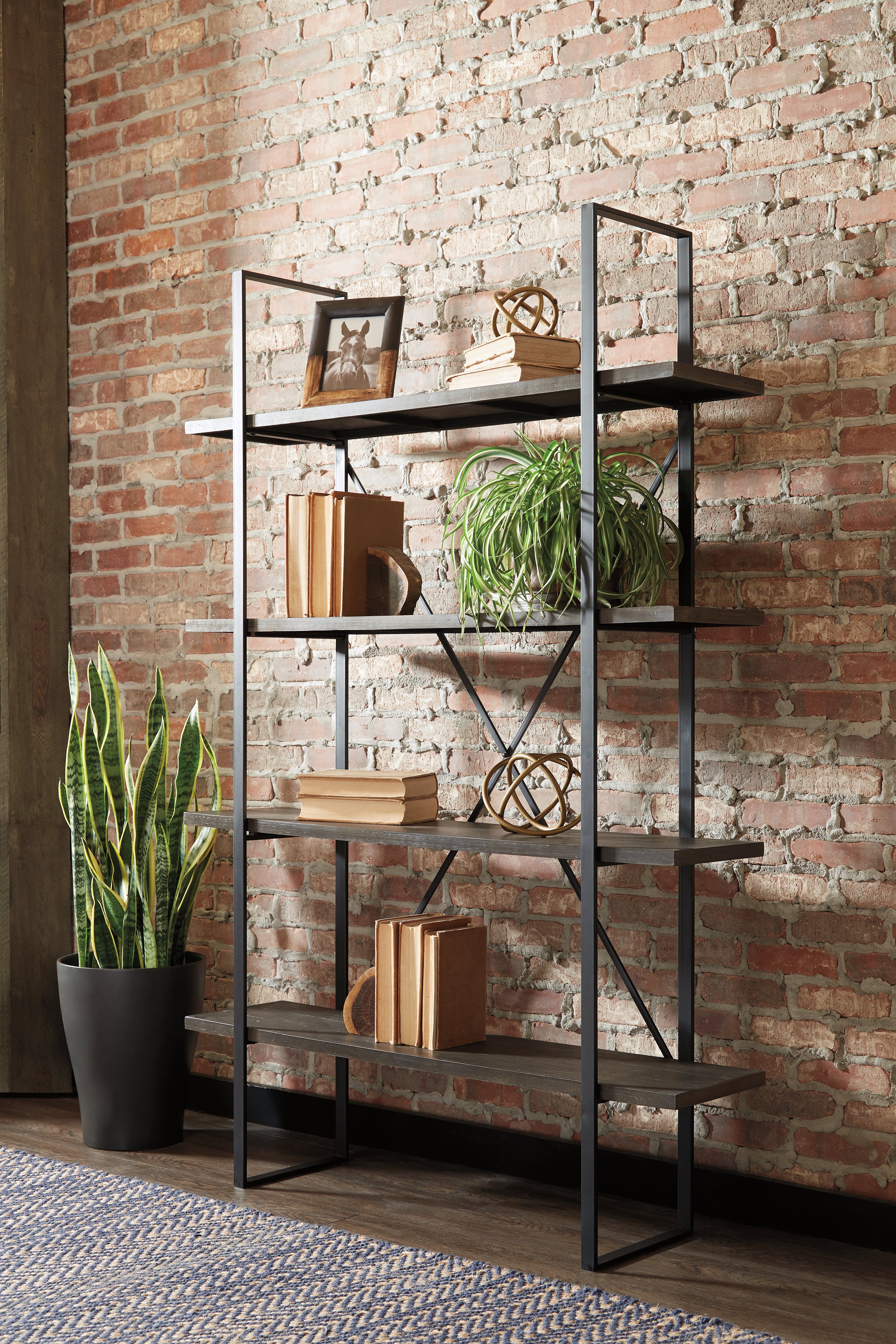 Sectionals for Less - Ashley Furniture - Gilesgrove Bookcase - Bookcase / Black/Gray - A4000017