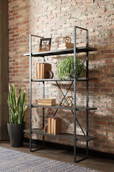 Sectionals for Less - Ashley Furniture - Gilesgrove Bookcase - Bookcase / Black/Gray - A4000017
