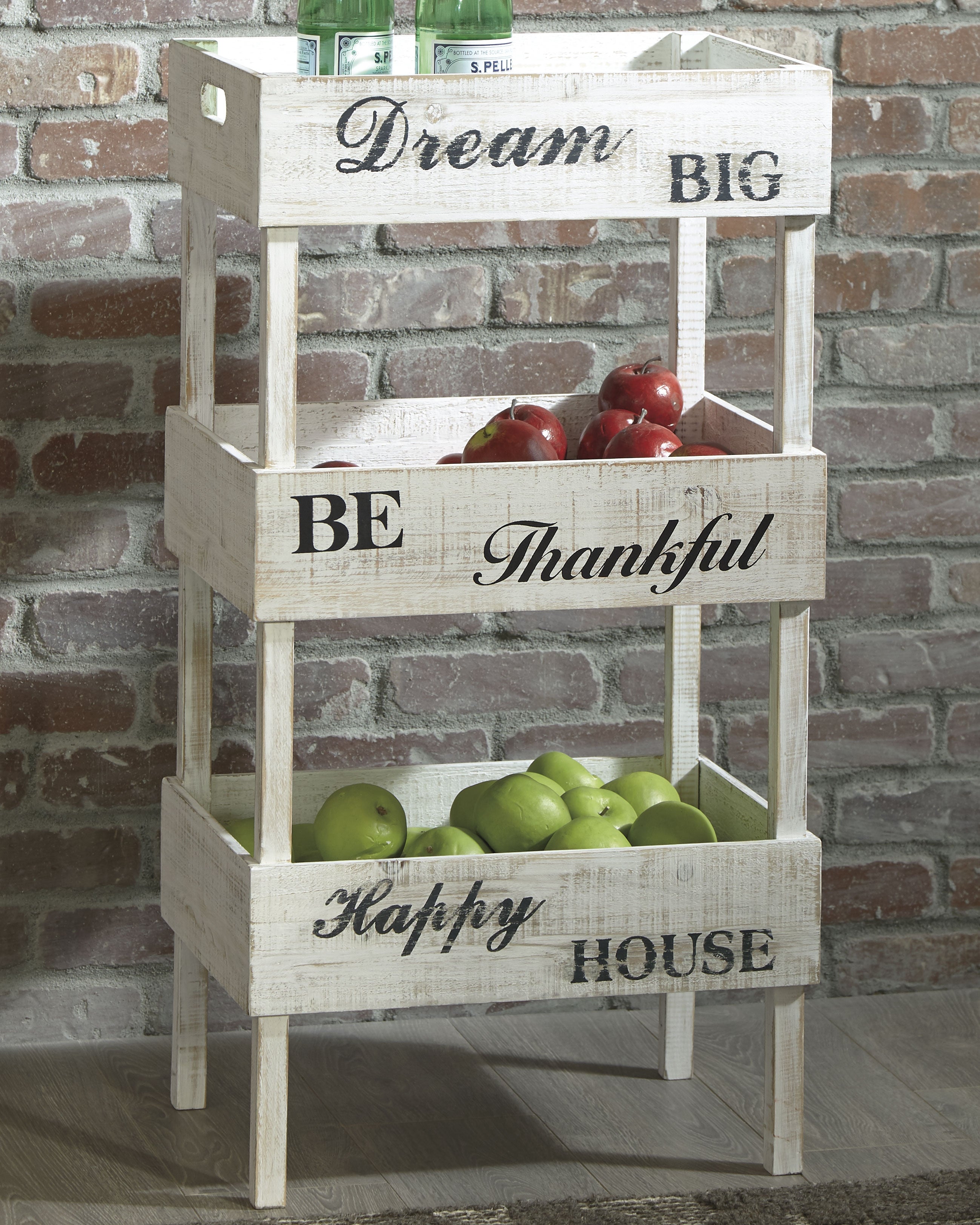 Sectionals for Less - Ashley Furniture - Yulton Bookcase - Storage Shelf / Antique White - A4000091