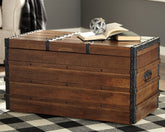 Sectionals for Less - Ashley Furniture - Kettleby Storage Trunk - Storage Trunk / Brown - A4000096