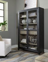 Sectionals for Less - Ashley Furniture - Lenston Accent Cabinet - Accent Cabinet / Black/Gray - A4000507