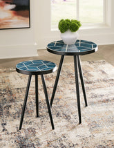 Sectionals for Less - Ashley Furniture - Clairbelle Accent Table (Set of 2) - Accent Table (Set of 2) / Teal - A4000523