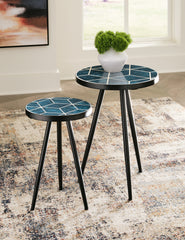 Sectionals for Less - Ashley Furniture - Clairbelle Accent Table (Set of 2) - Accent Table (Set of 2) / Teal - A4000523