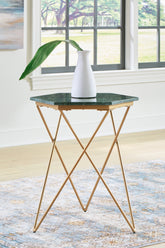 Sectionals for Less - Ashley Furniture - Engelton Accent Table - Accent Table / Green/Gold - A4000526