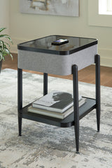 Sectionals for Less - Ashley Furniture - Jorvalee Accent Table with Speaker - Accent Table with Speaker / Gray/Black - A4000550