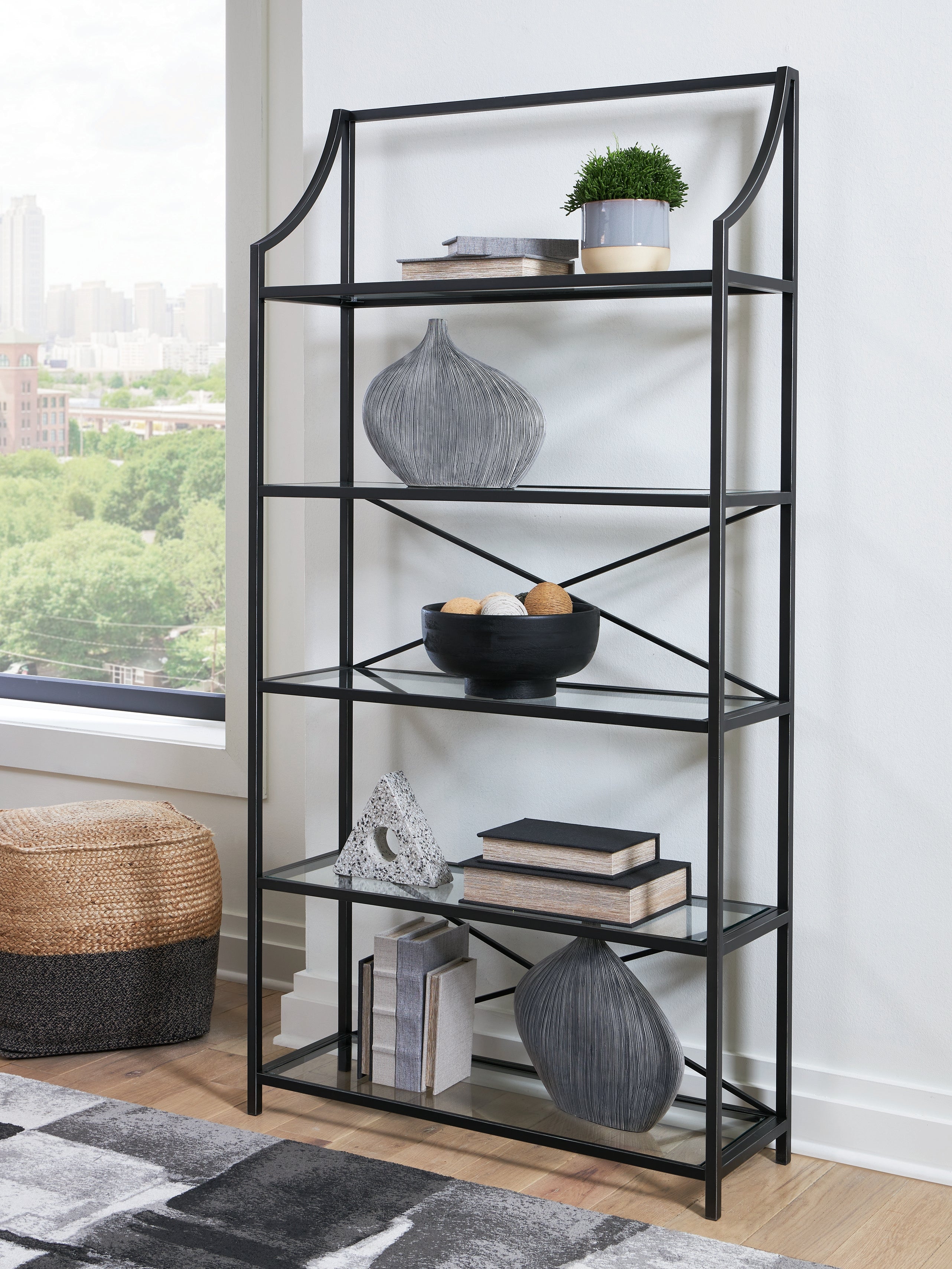 Sectionals for Less - Ashley Furniture - Dakerwell Bookcase - Bookcase / Antique Black - A4000557