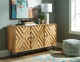 Sectionals for Less - Ashley Furniture - Cadewick Accent Cabinet - Accent Cabinet / Natural - A4000570