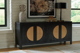 Sectionals for Less - Ashley Furniture - Cliffiings Accent Cabinet - Accent Cabinet / Black/Natural - A4000575