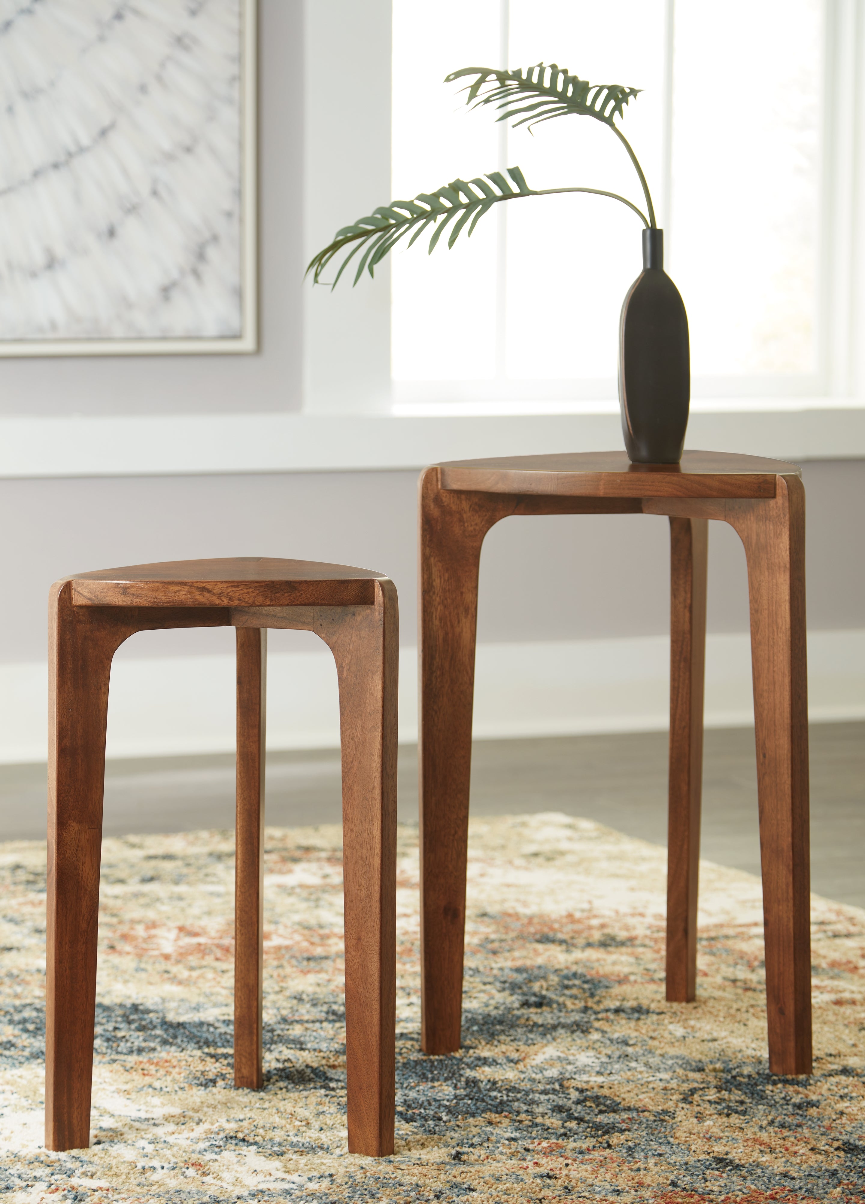 Sectionals for Less - Ashley Furniture - Brynnleigh Accent Table (Set of 2) - Accent Table Set (Set of 2) / Medium Brown - A4000607