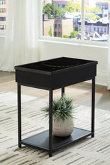 Sectionals for Less - Ashley Furniture - Gemmet Accent Table with Speaker - Accent Table with Speaker / Black - A4000643