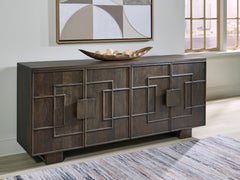 Sectionals for Less - Ashley Furniture - Cato Accent Cabinet - Accent Cabinet / Dark Brown - A4000682