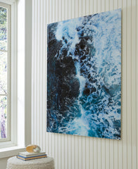 Sectionals for Less - Ashley Furniture - Clemick Wall Decor - Wall Art / Turquoise - A8000422