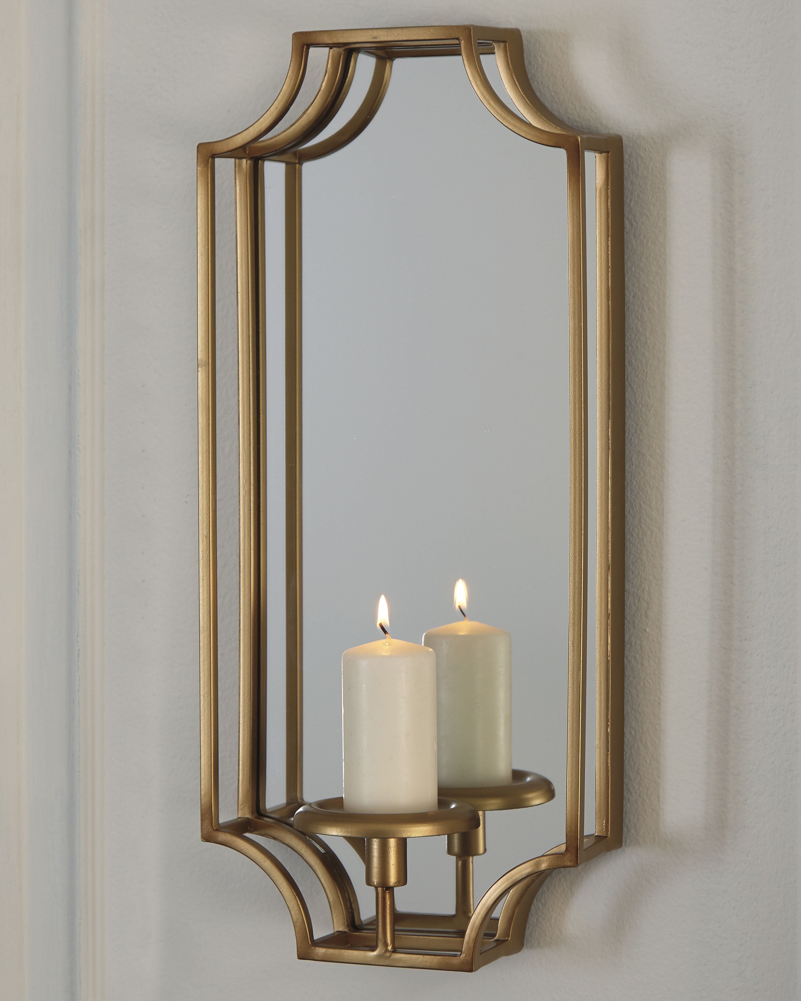 Sectionals for Less - Ashley Furniture - Dumi Wall Decor - Wall Sconce / Gold Finish - A8010153