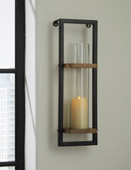 Sectionals for Less - Ashley Furniture - Colburn Wall Decor - Wall Sconce / Natural/Black - A8010171