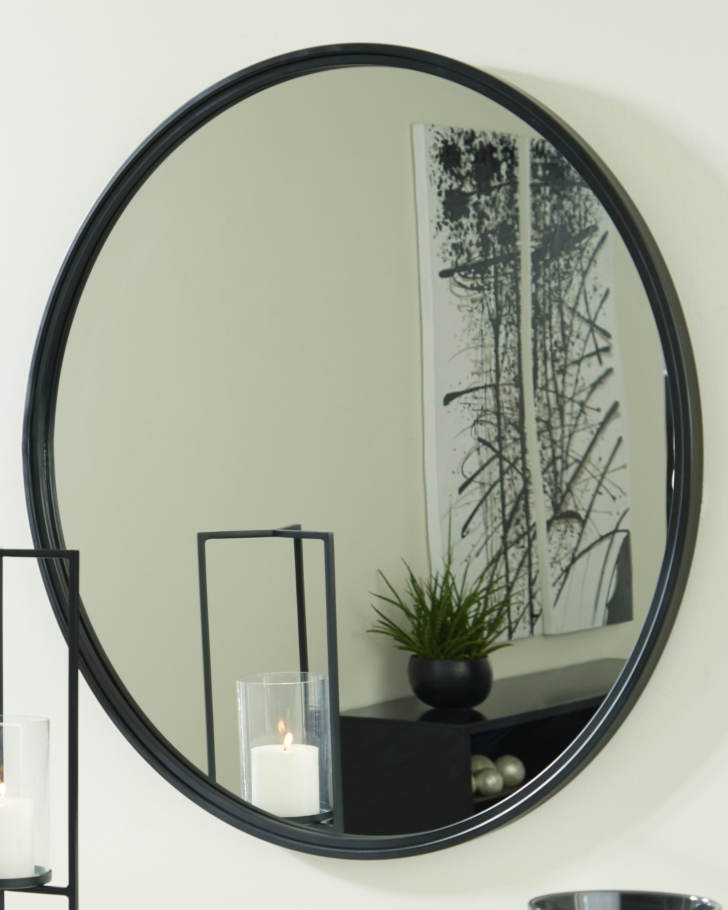 Sectionals for Less - Ashley Furniture - Brocky Mirror - Accent Mirror / White - A8010293