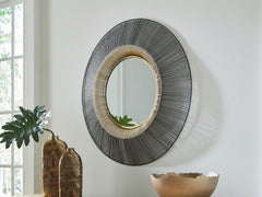 Sectionals for Less - Ashley Furniture - Dallmen Mirror - Accent Mirror / Black/Gold Finish - A8010407