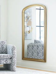 Sectionals for Less - Ashley Furniture - Fintan Mirror - Floor Mirror / Gold Finish - A8010436