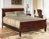 Sectionals for Less - Ashley Furniture - Alisdair Bedroom - King Sleigh Bed / Reddish Brown - B376B8