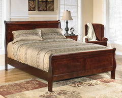Sectionals for Less - Ashley Furniture - Alisdair Bedroom - King Sleigh Bed / Reddish Brown - B376B8