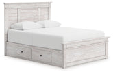 Sectionals for Less - Ashley Furniture - Makidern Bedroom - Queen Panel Storage Bed - PCB1171B7