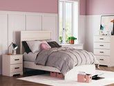Sectionals for Less - Ashley Furniture - Stelsie Bedroom - Twin Panel Bed / White - B2588B12