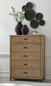 Sectionals for Less - Ashley Furniture - Tomtyn Bedroom - Dresser and Mirror / Light Brown - B622B1