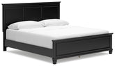 Sectionals for Less - Ashley Furniture - Lanolee Bedroom - King Panel Storage Bed / Black - B687B19