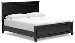 Sectionals for Less - Ashley Furniture - Lanolee Bedroom - King Panel Storage Bed / Black - B687B19
