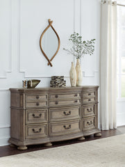 Sectionals for Less - Ashley Furniture - Ardenfield Bedroom - Dresser and Mirror / Light Brown - B944B1