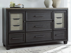 Sectionals for Less - Ashley Furniture - Foyland Bedroom - Two Drawer Night Stand / Black/Brown - B989-92
