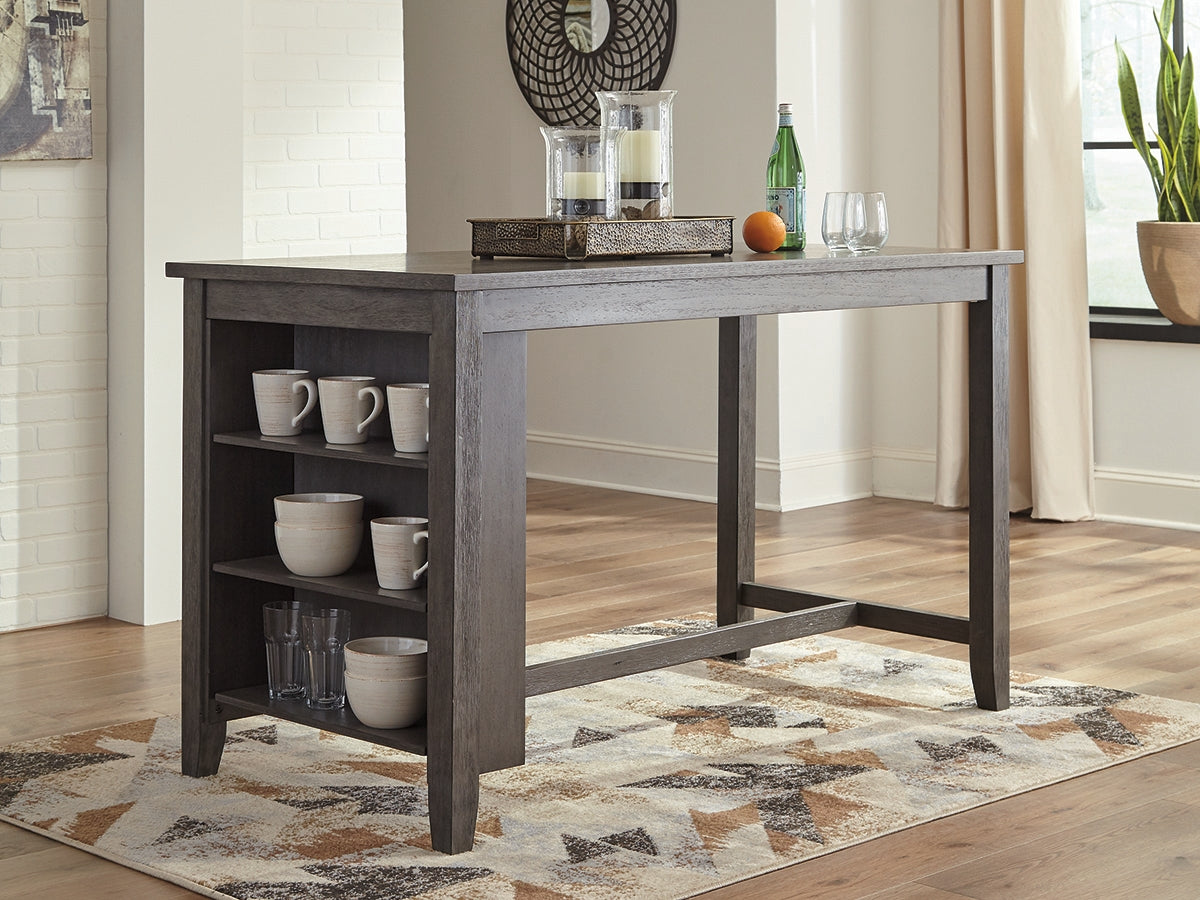 Sectionals for Less - Ashley Furniture - Caitbrook Dining Room - RECT DRM Counter TBL Set(7/CN) / Gray - D388-423