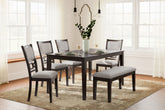 Sectionals for Less - Ashley Furniture - Langwest Dining Room - DRM Counter Table Set (5/CN) / Brown - D422-223