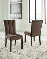 Sectionals for Less - Ashley Furniture - Jeshina Dining Chair (Set of 2) - Dining Chair (Set of 2) / Mocha - PCD581-01X2