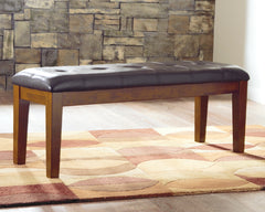 Sectionals for Less - Ashley Furniture - Ralene Dining Bench - Large UPH Dining Room Bench / Medium Brown / 50"W x 16"D x 19"H - D594-00