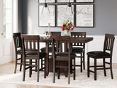 Sectionals for Less - Ashley Furniture - Haddigan Dining Room - Counter Height Barstool (Set of 2) / Dark Brown - D596-224X2