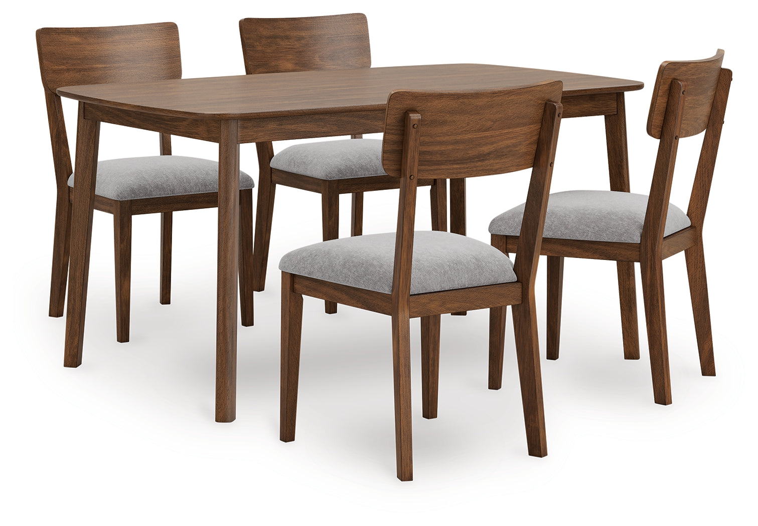 Sectionals for Less - Ashley Furniture - Tameride Dining Table and 4 Chairs (Set of 5) - Dining Room Table Set (5/CN) / Brown - PCD609-225