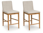 Sectionals for Less - Ashley Furniture - Isanti Dining Room - Counter Height Barstool (Set of 2) / Light Brown - D752-124X2