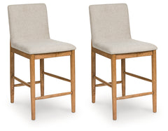 Sectionals for Less - Ashley Furniture - Isanti Dining Room - Counter Height Barstool (Set of 2) / Light Brown - D752-124X2