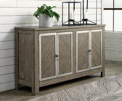 Sectionals for Less - Ashley Furniture - Krystanza Dining Room - Dining Room Server / Weathered Gray - D766-60