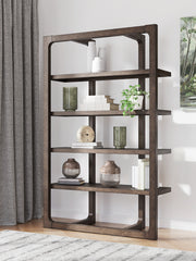 Sectionals for Less - Ashley Furniture - Breckington Bookcase - Bookcase / Dark Brown - H556-70