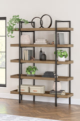 Sectionals for Less - Ashley Furniture - Montia Bookcase - Bookcase / Light Brown - H632-70