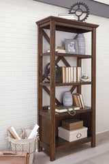 Sectionals for Less - Ashley Furniture - Baldridge Bookcase - Large Bookcase / Rustic Brown - H675-17