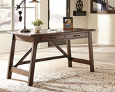 Sectionals for Less - Ashley Furniture - Baldridge Office Desk - Home Office Large Leg Desk / Rustic Brown - H675-44