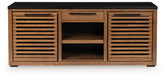 Sectionals for Less - Ashley Furniture - Kallari Bookcase - Credenza / Warm Brown/Black - H737-60
