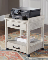 Sectionals for Less - Ashley Furniture - Carynhurst Printer Stand - Printer Stand / Whitewash - H755-11